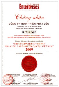 Chứng chỉ, chứng nhận - Xây Dựng Thiên Phát Lộc - Công Ty TNHH Cơ Khí Xây Dựng Thiên Phát Lộc